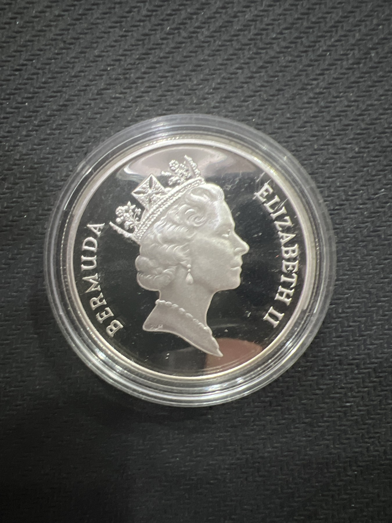 飞翔风筝第三场拍世界纸币银币硬币 百慕大纪念精制银币