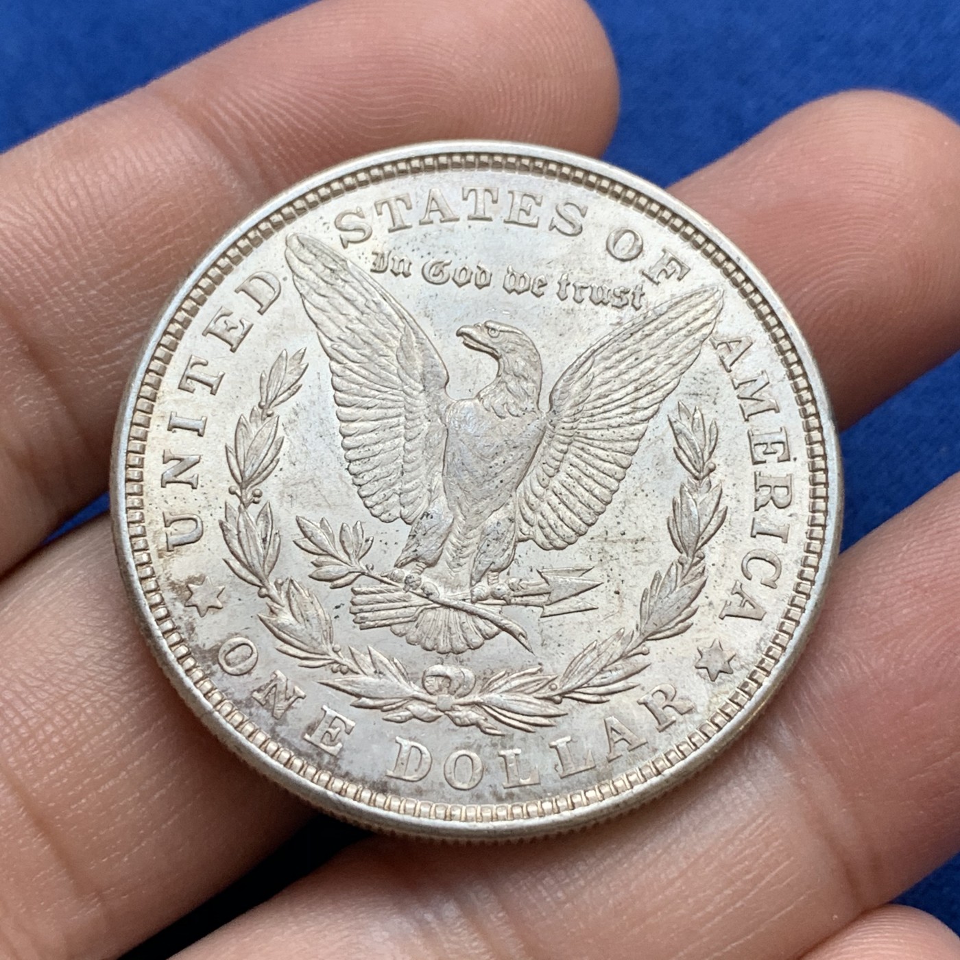 《竞宝斋》第179场-周日，周一2场 (全场包邮) 美国1921年 摩根1美元大银币 细节不错