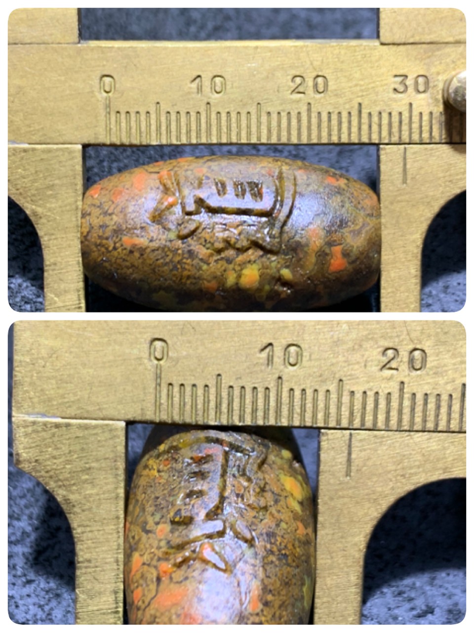 精美亚光高玉化草花纹战国红玛瑙手工雕刻道字桶珠一颗！