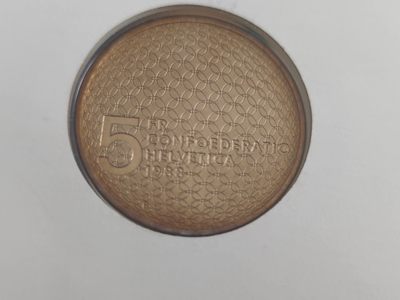 邮币封第四场 1988年瑞士奥运会和平鸽5瑞士法郎纪念镍币邮币封