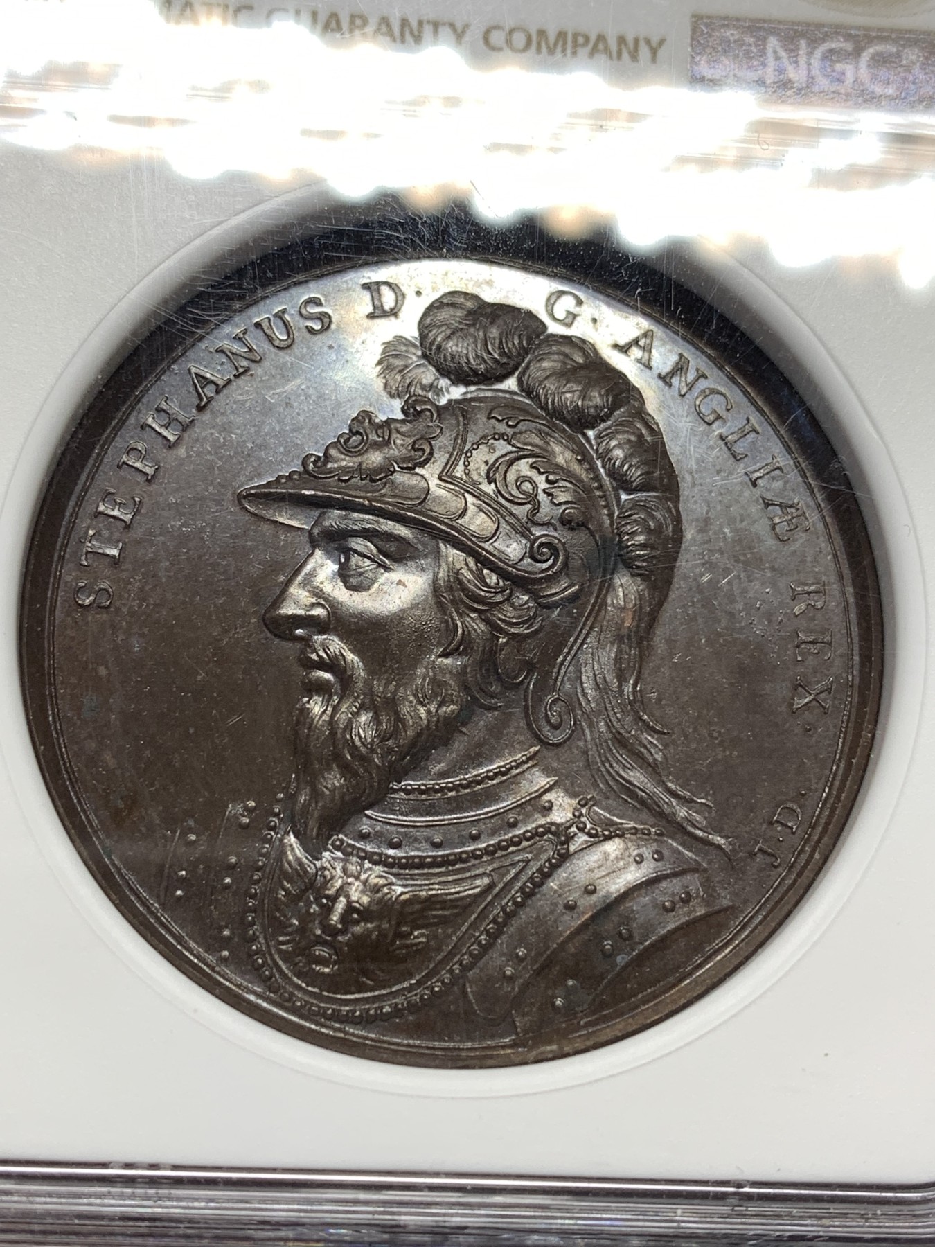 《竞宝斋》第179场-周日，周一2场 (全场包邮) NGC MS63 英国 1830 历史系列 大铜章 细节精美 巧克力包浆