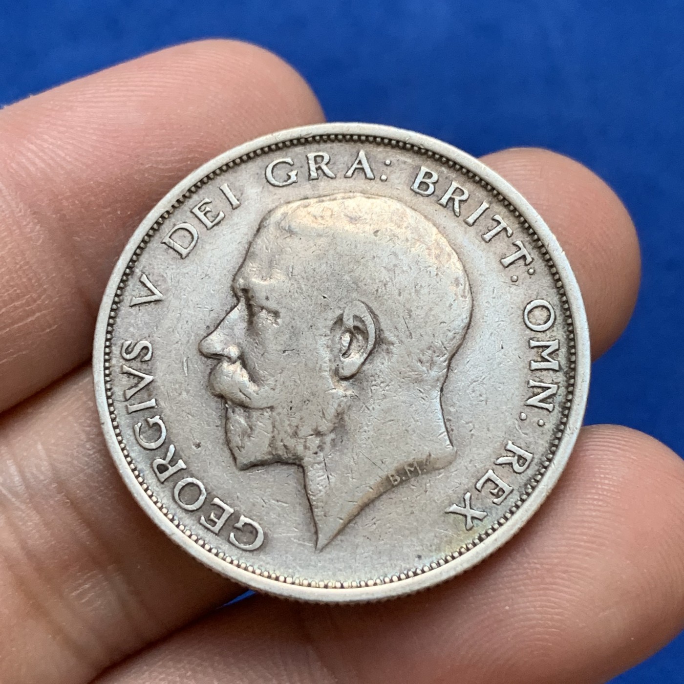 《竞宝斋》第179场-周日，周一2场 (全场包邮) 英国 1914年 乔五半克朗银币 925银