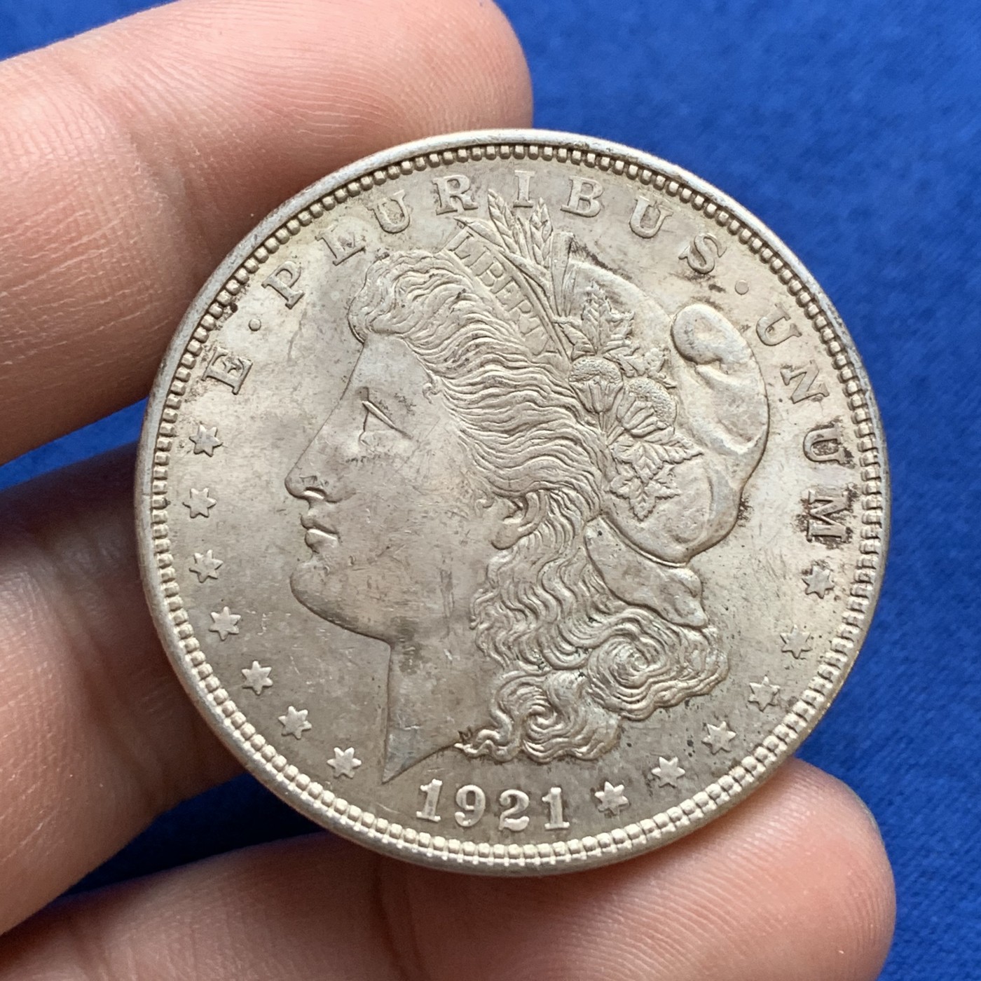 《竞宝斋》第179场-周日，周一2场 (全场包邮) 美国1921年 摩根1美元大银币 细节不错