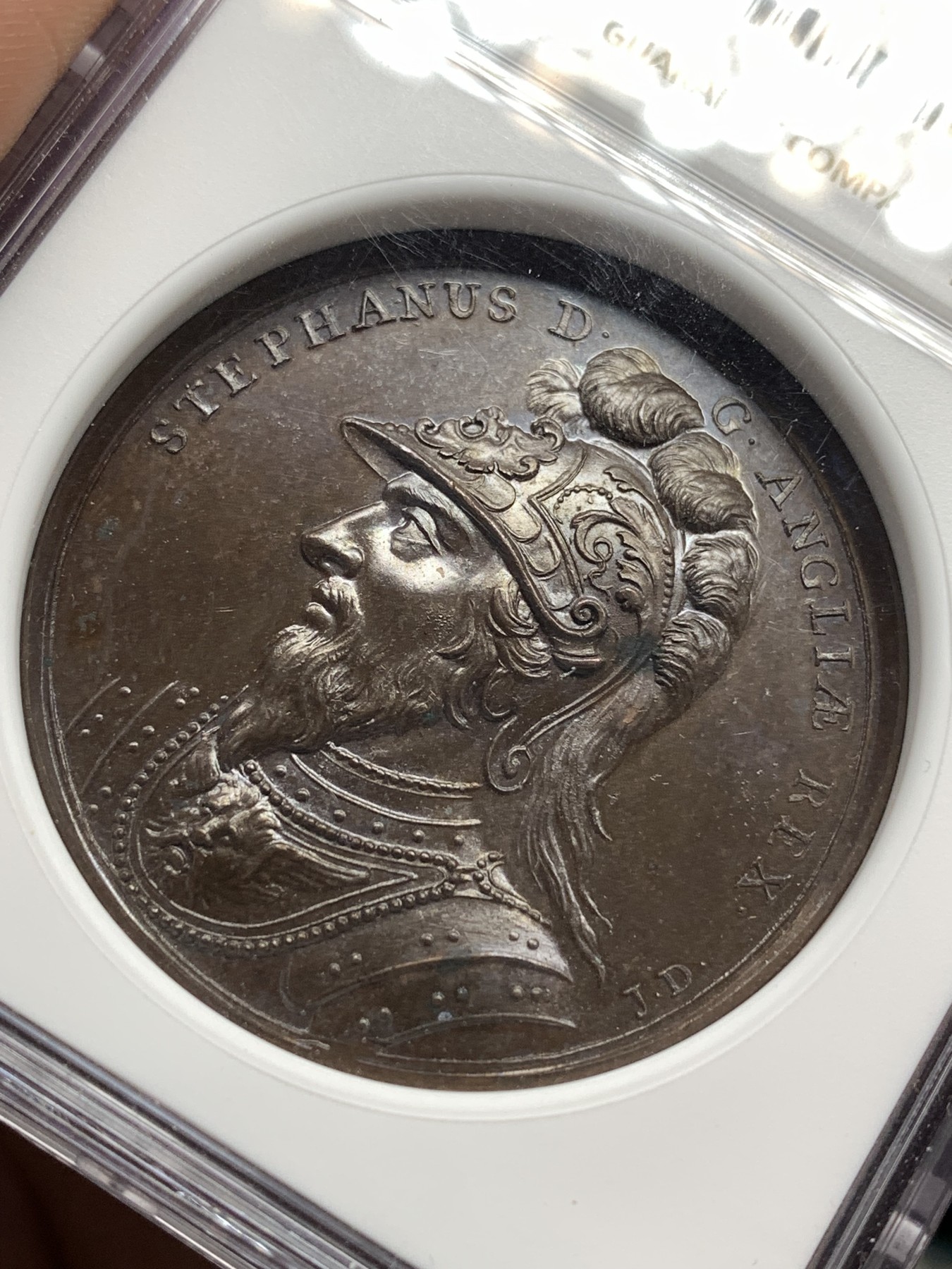 《竞宝斋》第179场-周日，周一2场 (全场包邮) NGC MS63 英国 1830 历史系列 大铜章 细节精美 巧克力包浆