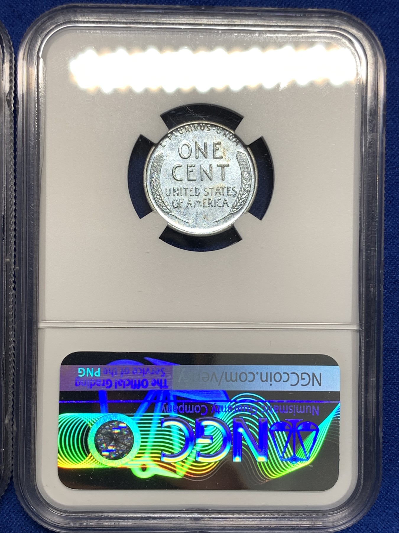 《竞宝斋》第179场-周日，周一2场 (全场包邮) 2枚一起 NGC AU 美国 1943年 林肯铁分 单一发行年份 二战损耗大 保留的不错