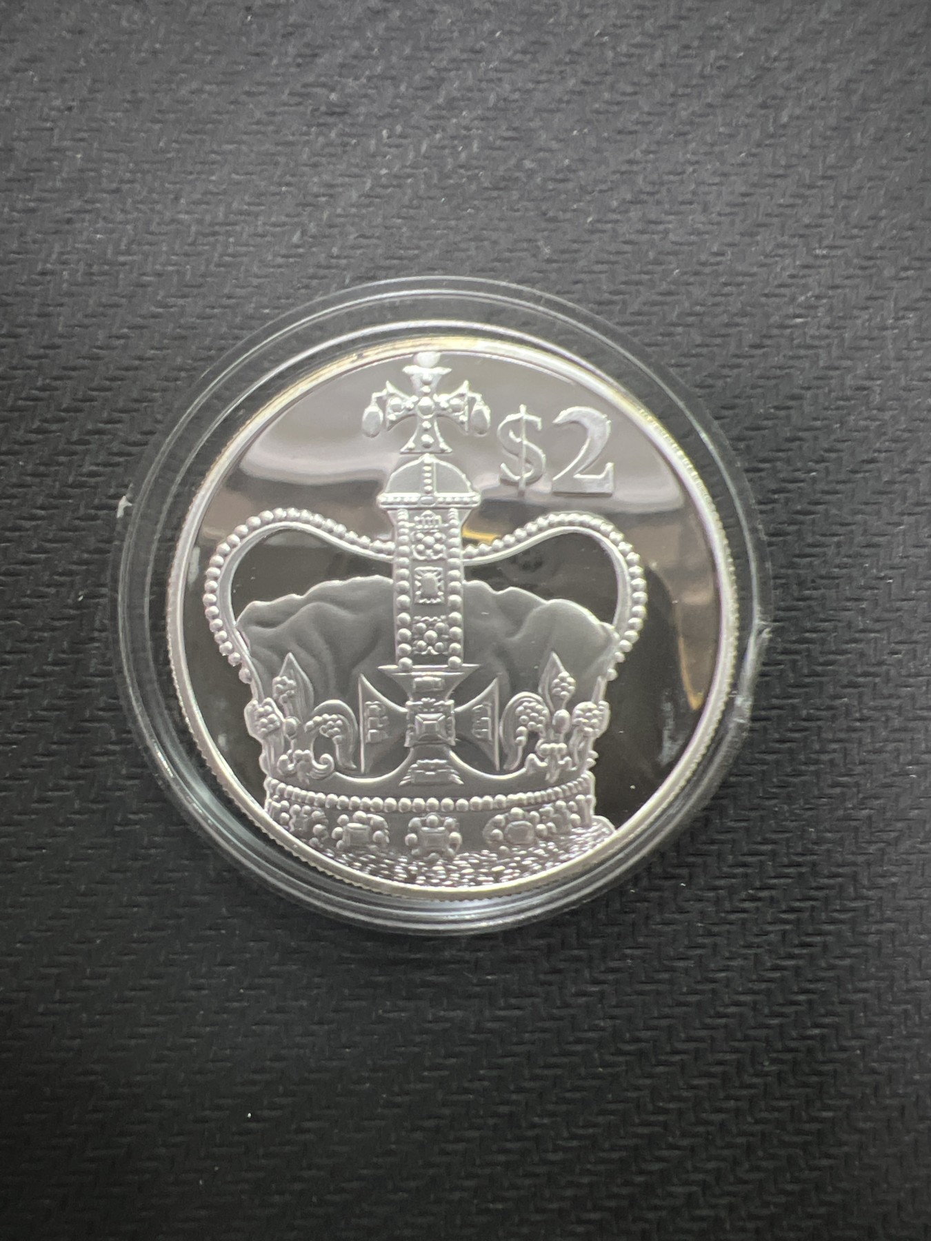 飞翔风筝第三场拍世界纸币银币硬币 开曼群岛2002年精制鎏金银币