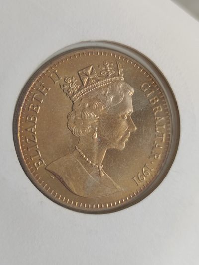 邮币封第四场 1991年直布陀罗克朗型纪念币邮币封