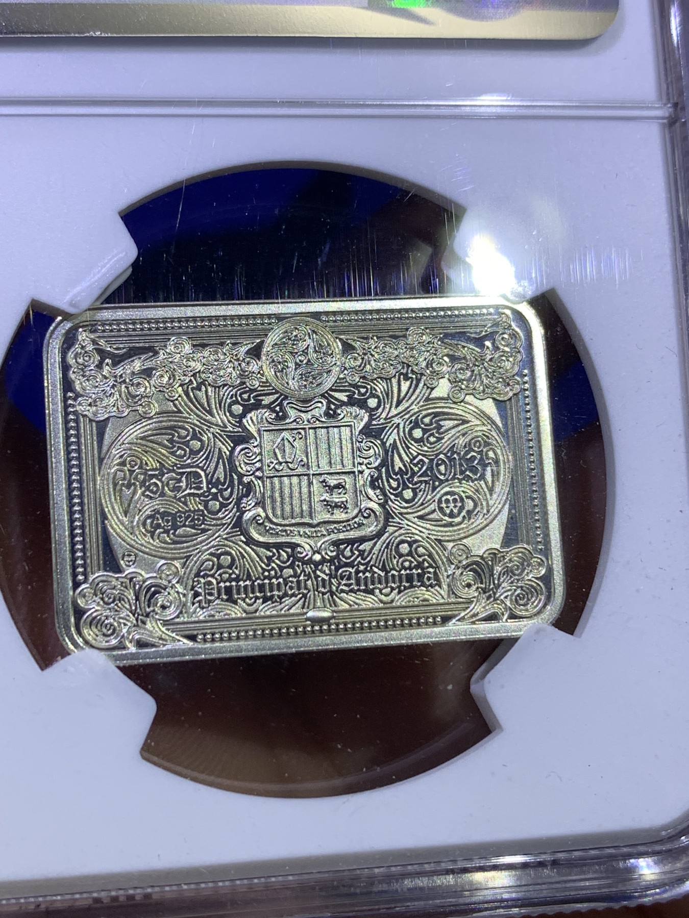 《竞宝斋》第179场-周日，周一2场 (全场包邮) NGC PF69 安道尔2013年 5第纳尔精制银币 925银 上帝传奇(2) 乔托.迪.邦多内名画—《坎纳的婚礼》亚军，更高分只有一枚，闲鱼不给卖了