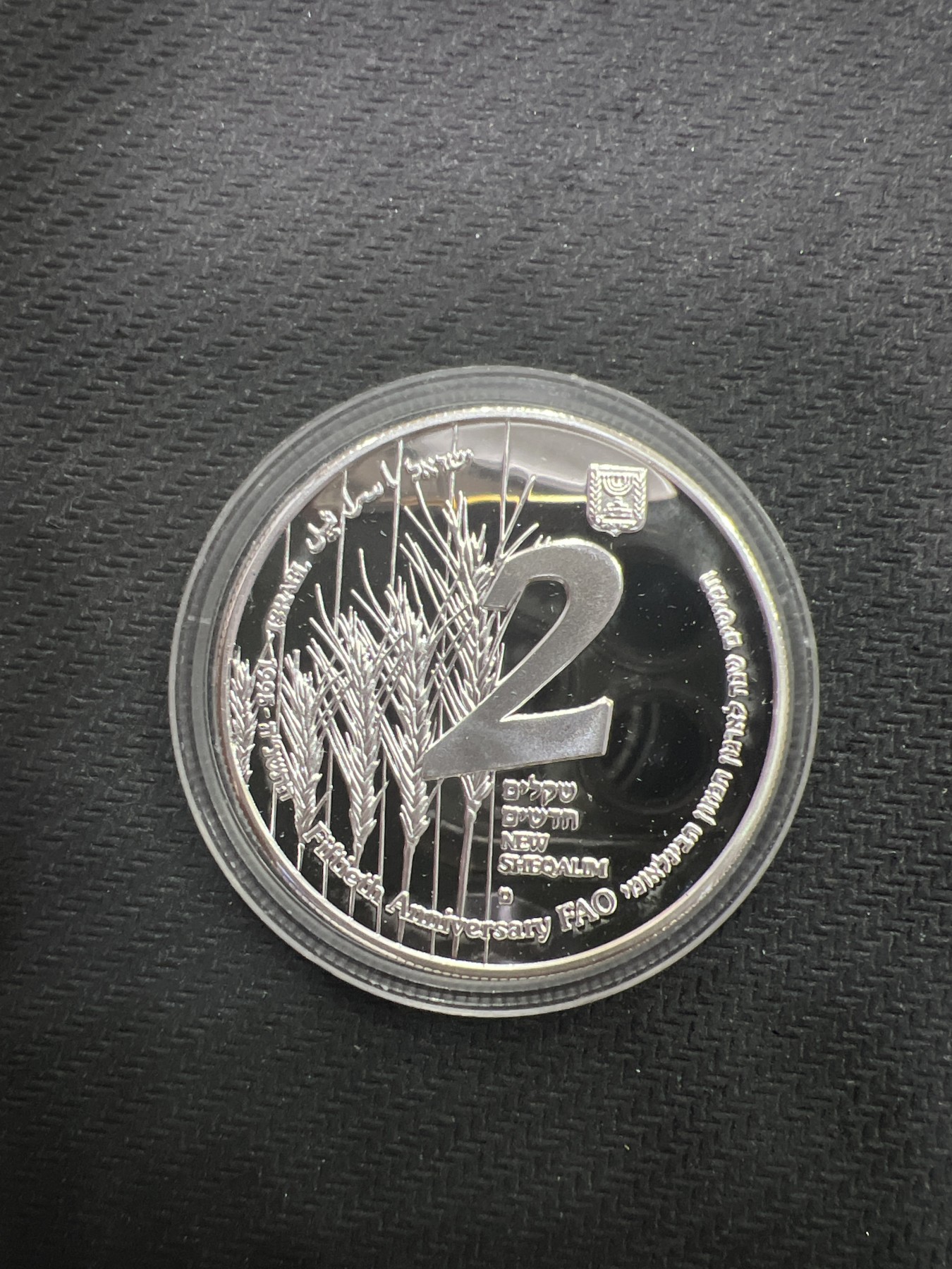 飞翔风筝第三场拍世界纸币银币硬币 以色列1995年精制银币