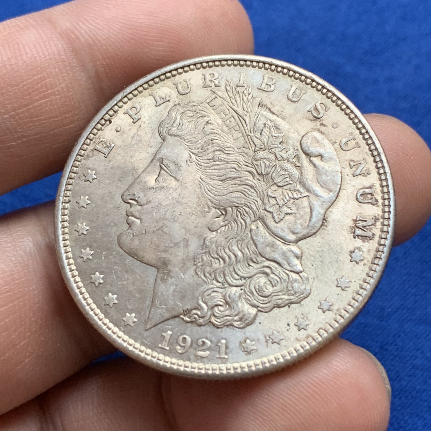 《竞宝斋》第179场-周日，周一2场 (全场包邮) 美国1921年 摩根1美元大银币 细节不错