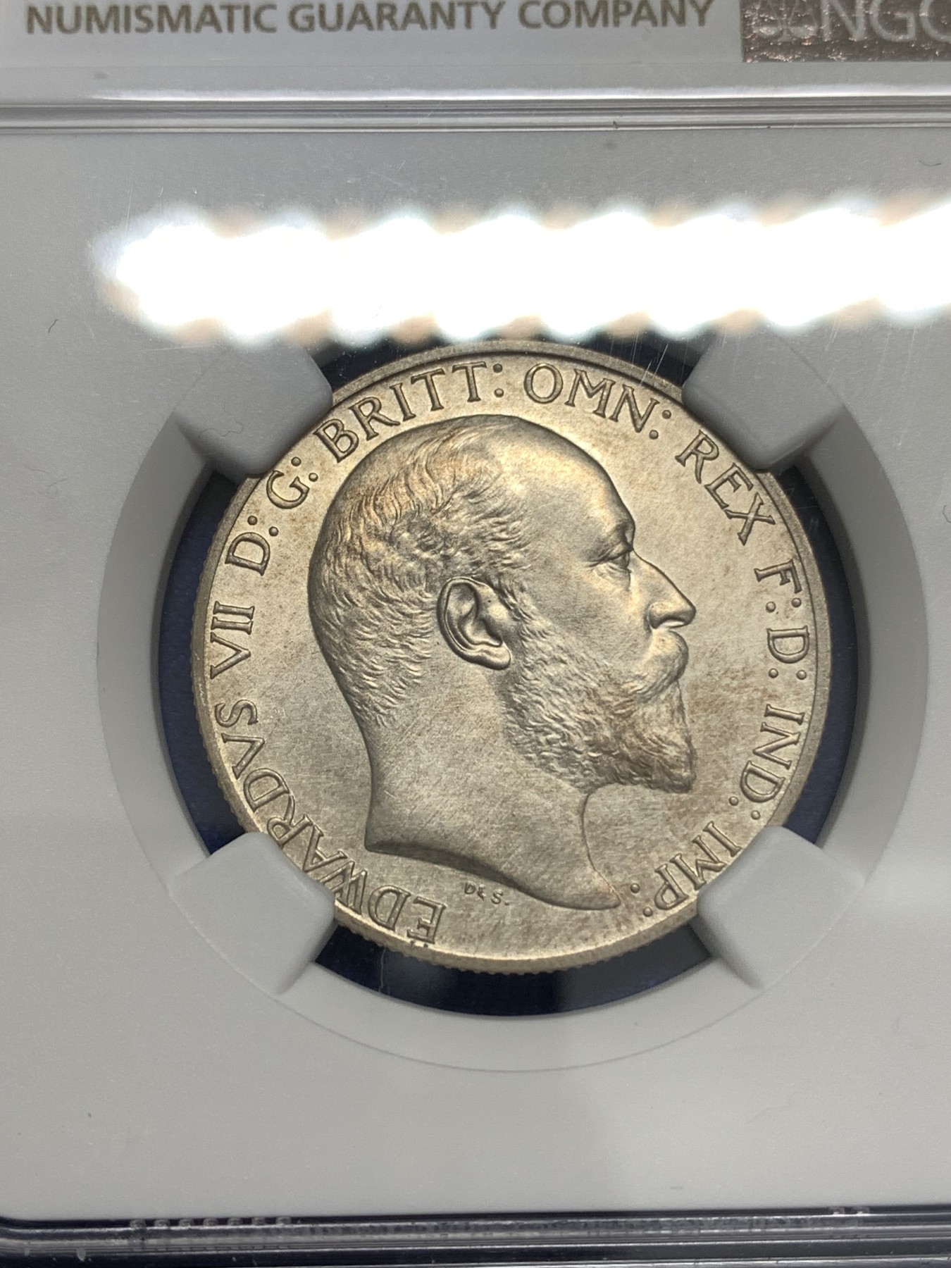 《竞宝斋》第179场-周日，周一2场 (全场包邮) NGC-PF61matte 英国 1902年 爱德华七世 2先令 海神先令，老味道，底板无痕