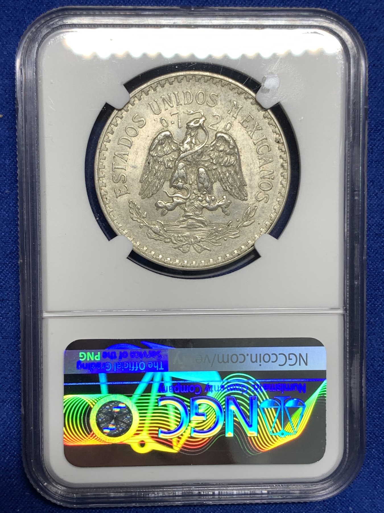 《竞宝斋》第179场-周日，周一2场 (全场包邮) NGC MS62 墨西哥1940年1比索银币