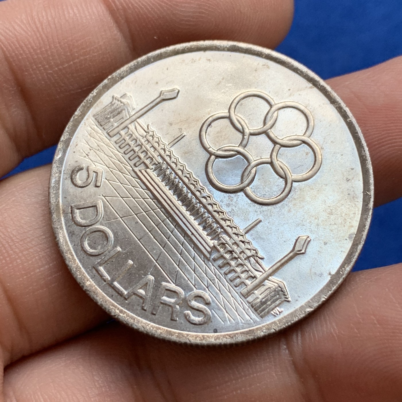 《竞宝斋》第179场-周日，周一2场 (全场包邮) 新加坡 1973年 东南亚运动会5刀银币