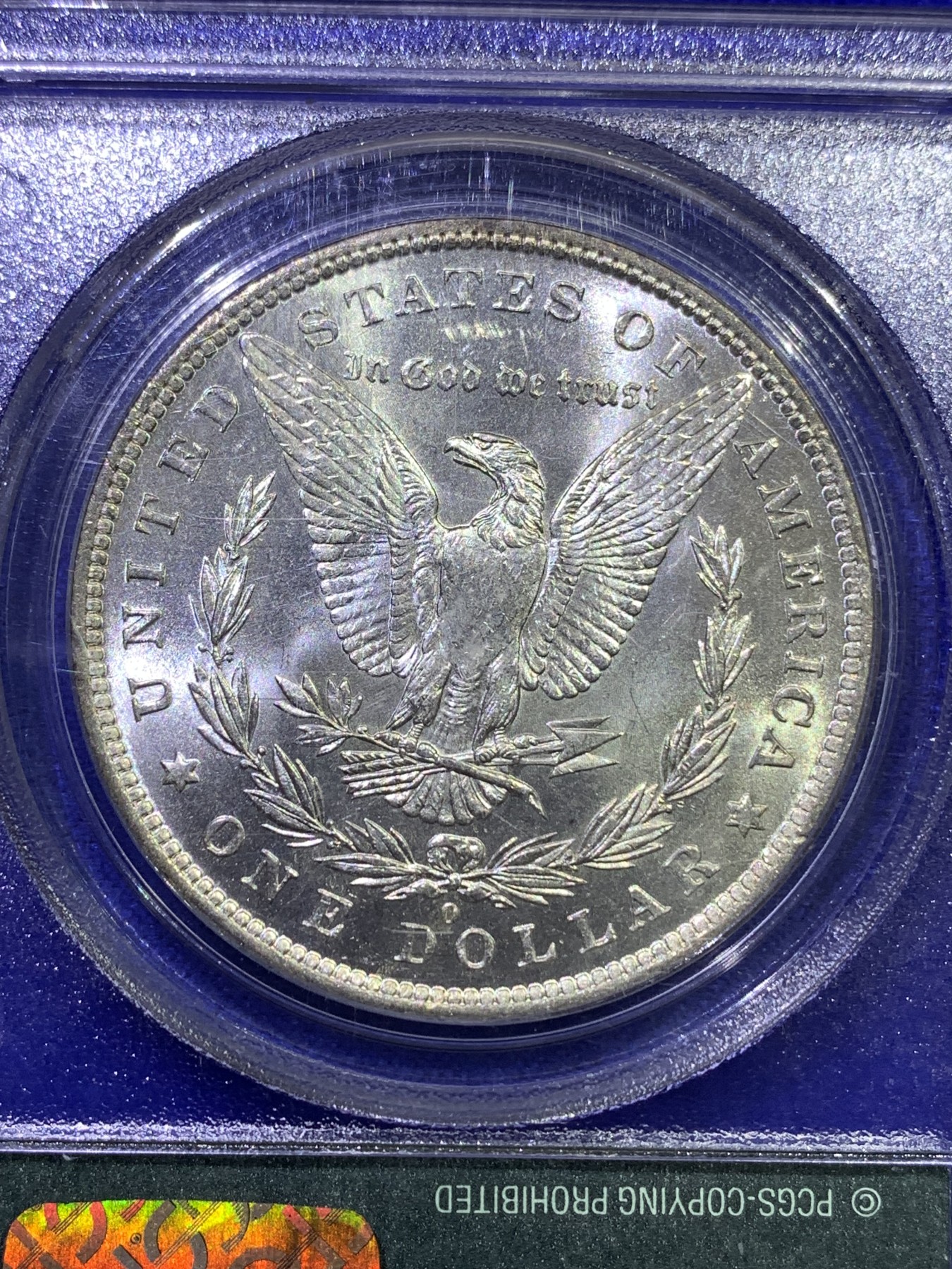 《竞宝斋》第179场-周日，周一2场 (全场包邮) PCGS MS63 美国1883年 摩根银元 绝版小绿标