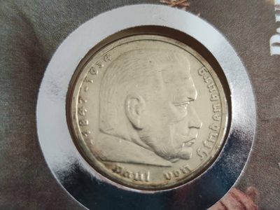 邮币封第四场 1935年德国兴登堡5马克银币邮币封