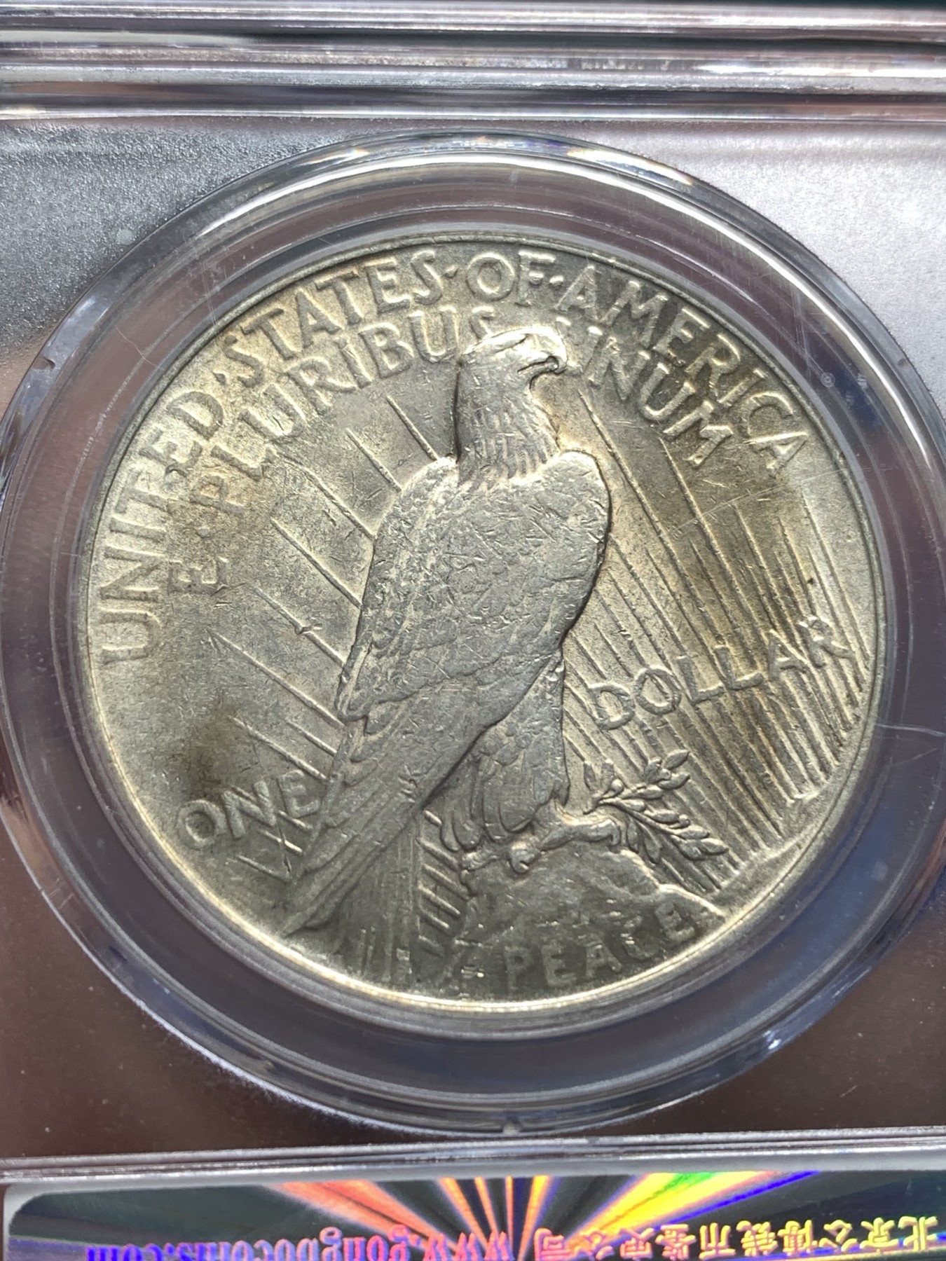 《竞宝斋》第179场-周日，周一2场 (全场包邮) 公博 MS61 美国 1922年 和平 1美元 大银币