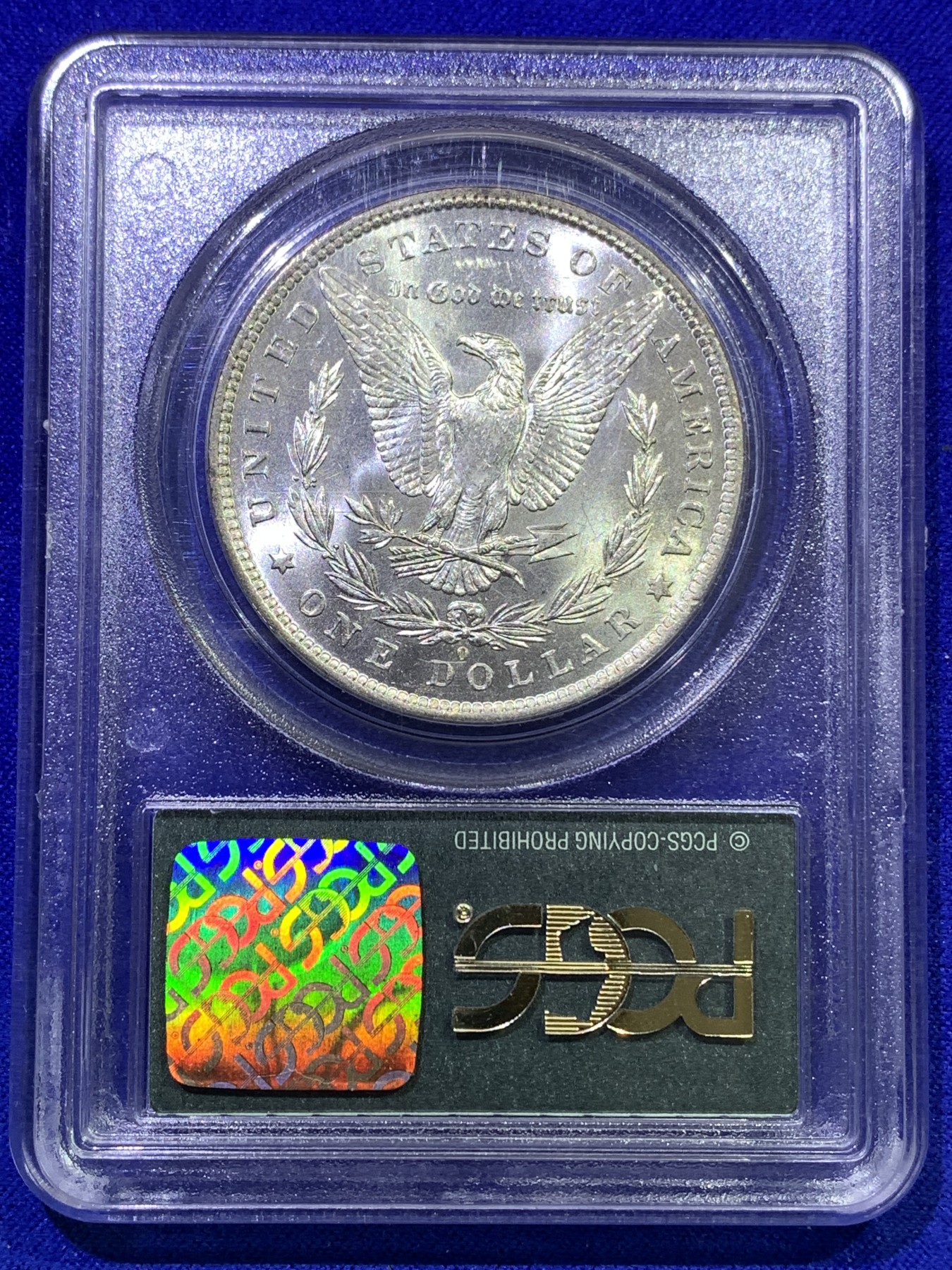《竞宝斋》第179场-周日，周一2场 (全场包邮) PCGS MS63 美国1883年 摩根银元 绝版小绿标