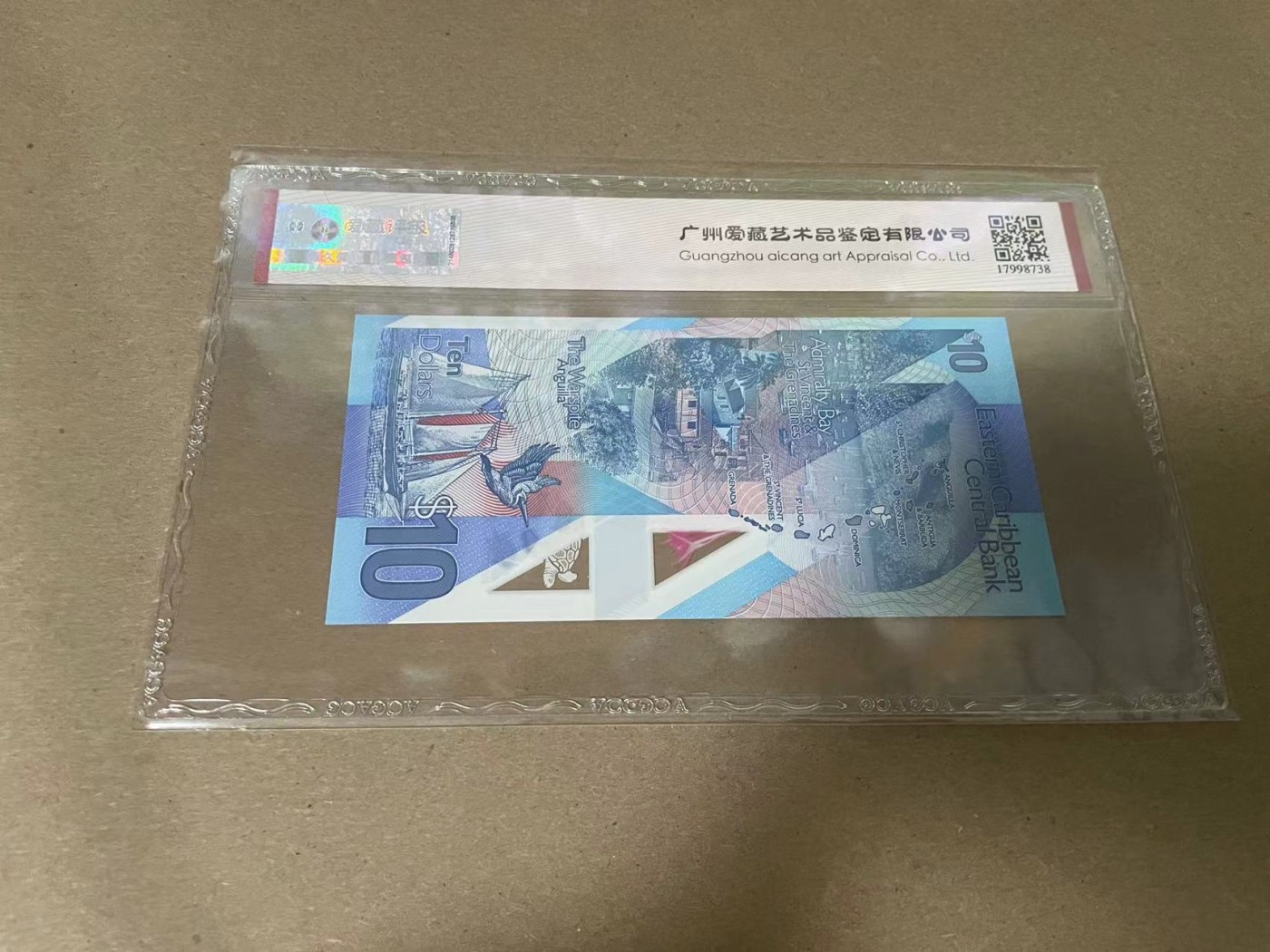 【Blue Auction】✨世界纸币精拍第341期——周日畅拍场 东加勒比 2019年10元 ACG68EPQ 
