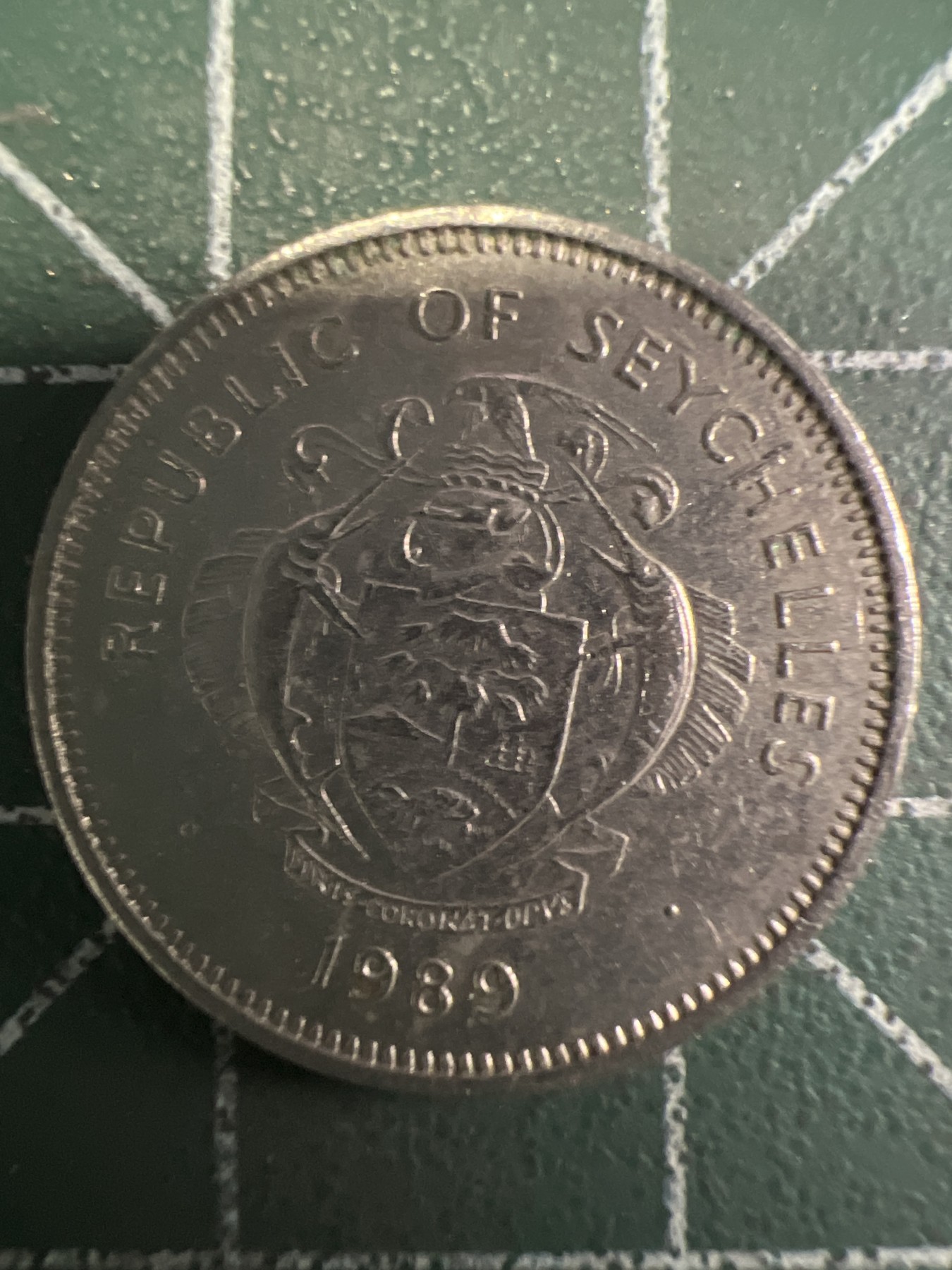 泡泡堂第350期  世界硬币 （无押金，捡漏，全场20包邮，偏远地区除外，接收代拍业务） 塞舌尔25分