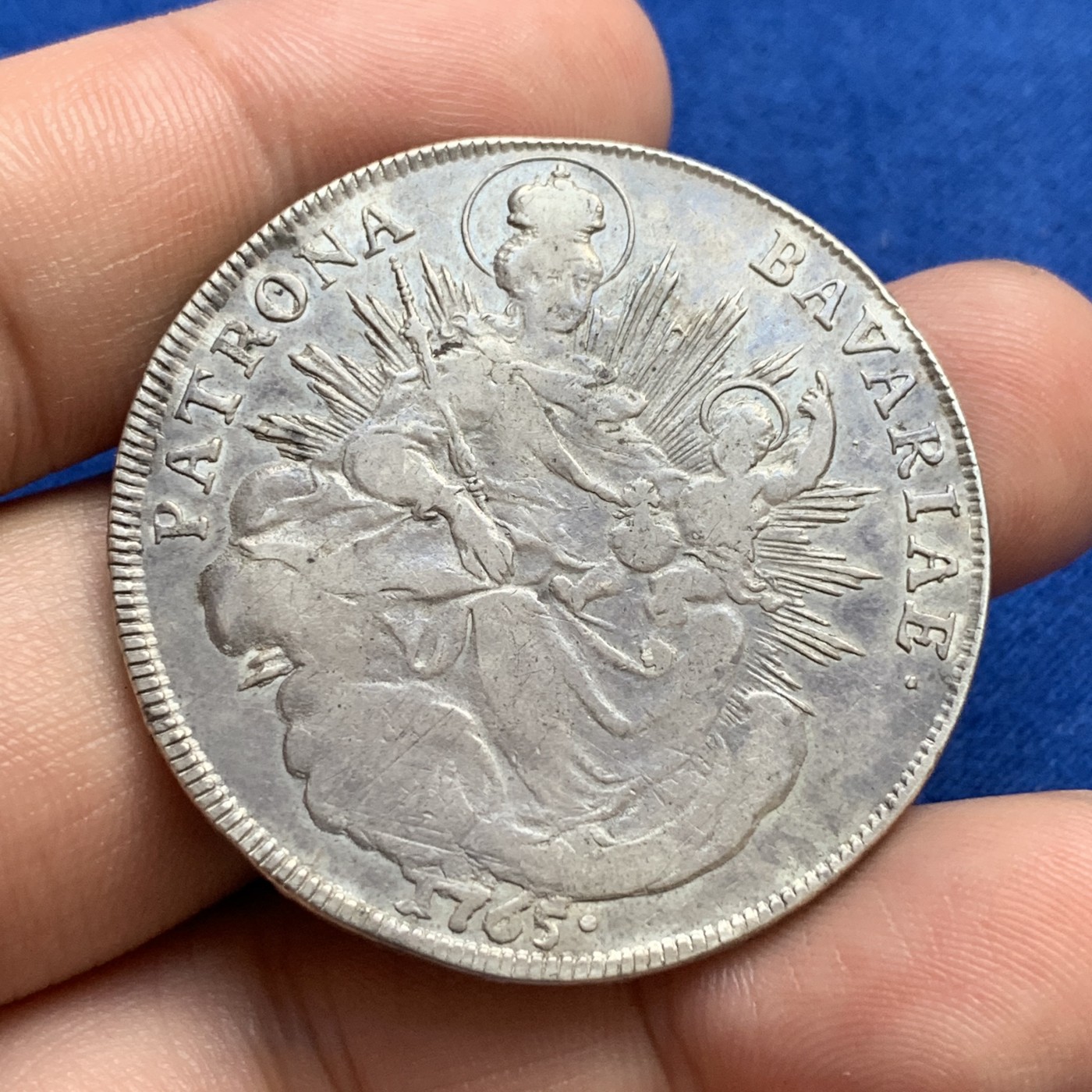 《竞宝斋》第179场-周日，周一2场 (全场包邮) 德国巴伐利亚1765年马克西米利安三世1泰勒银币，面部细节没有减重痕很难得