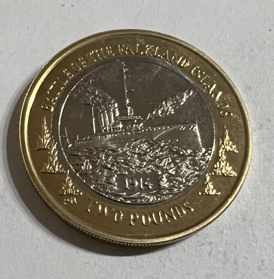 S&S Numismatic世界钱币-拍卖 第54期 - 福克兰群岛2014年 福克兰群岛战争百年 2英镑双色纪念币