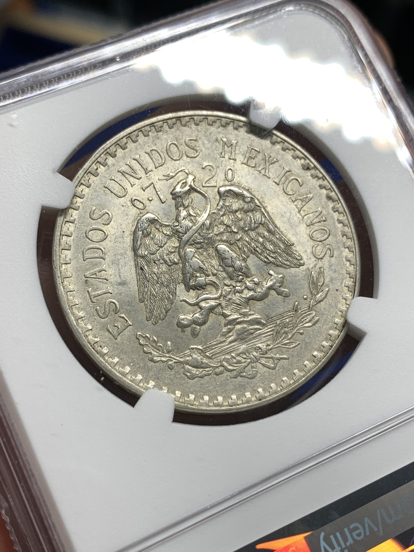 《竞宝斋》第179场-周日，周一2场 (全场包邮) NGC MS62 墨西哥1940年1比索银币