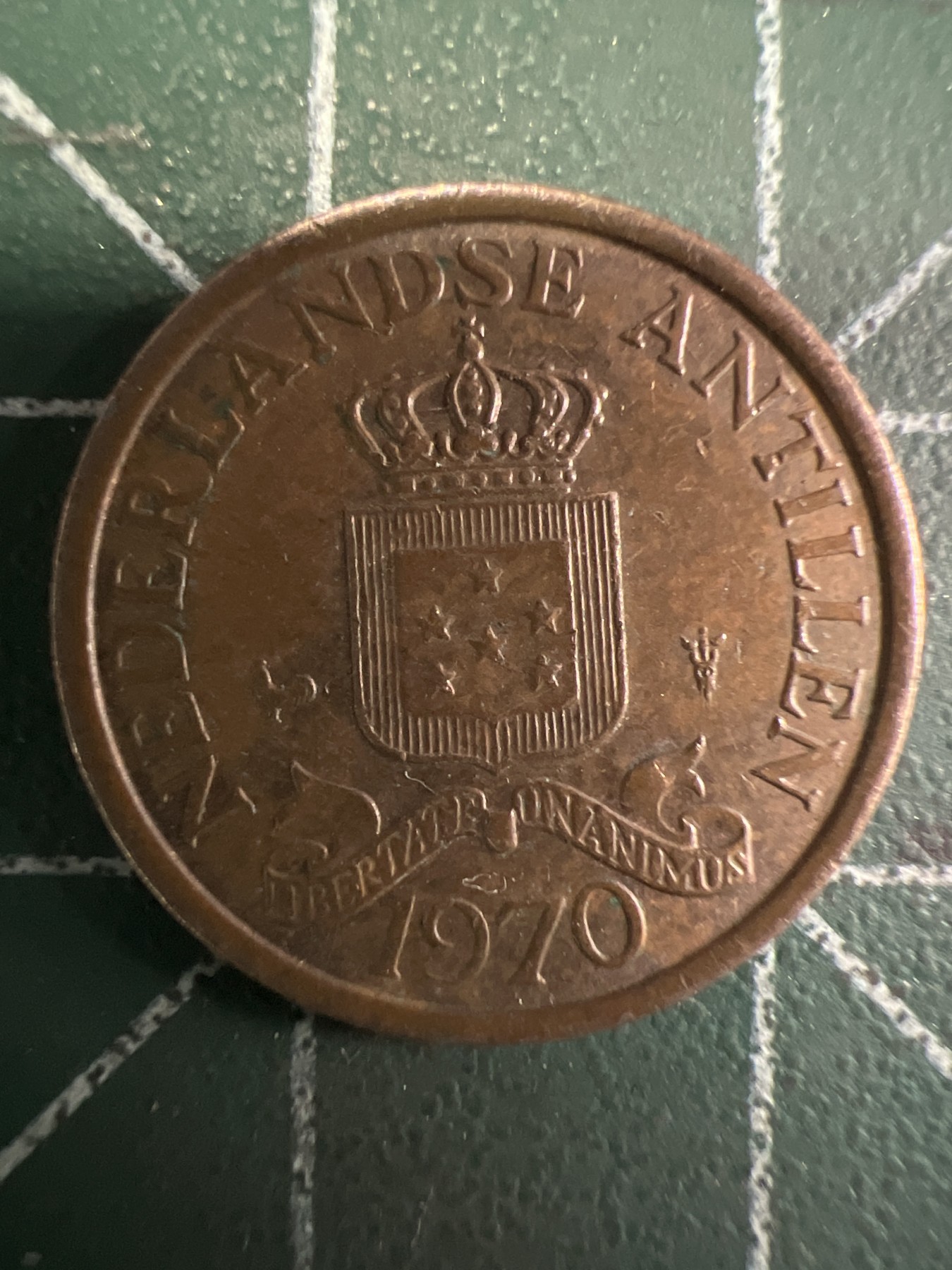 泡泡堂第351期  世界硬币 （无押金，捡漏，全场20包邮，偏远地区除外，接收代拍业务） 荷属安德列斯1分铜币