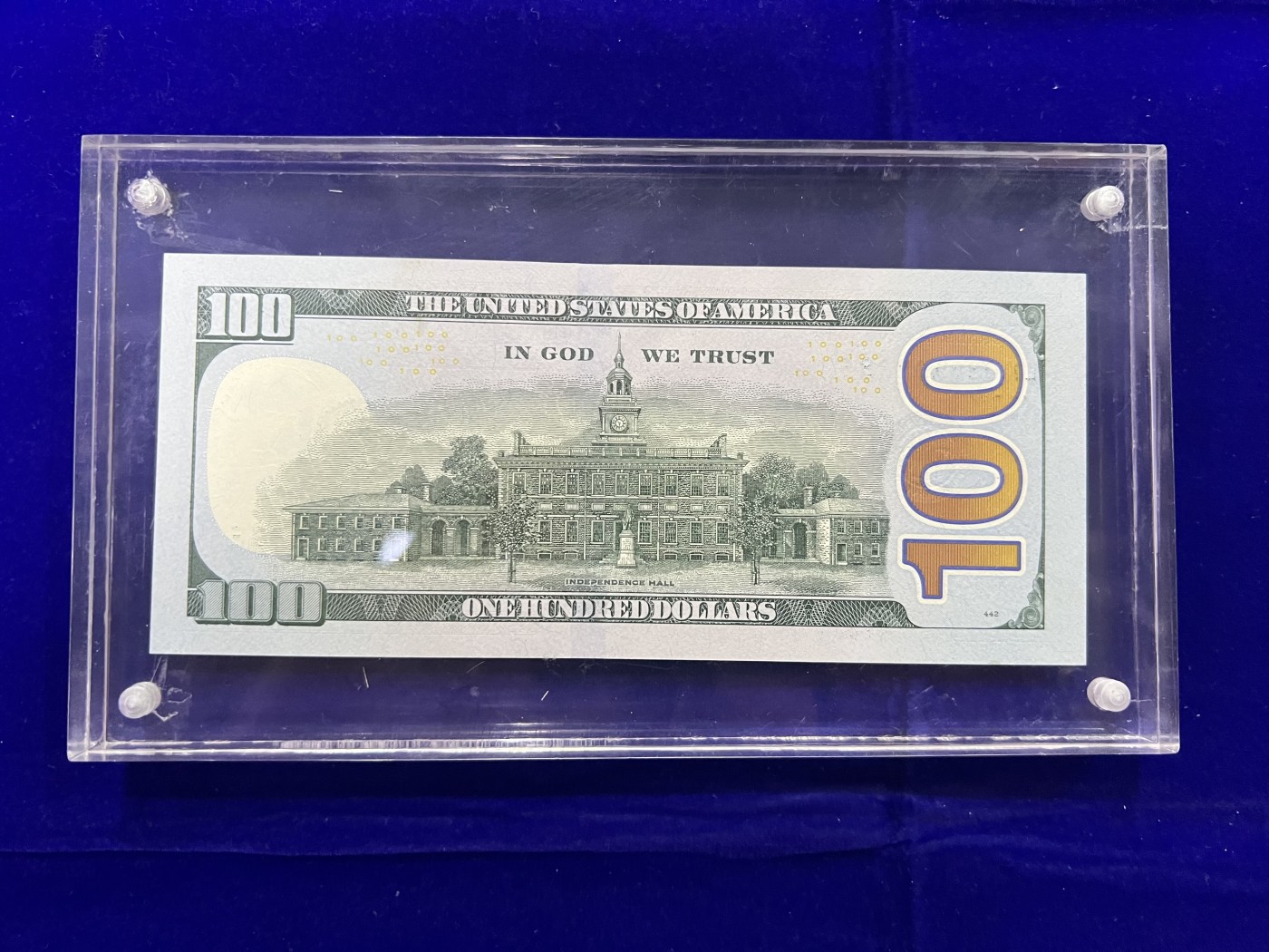 飞翔风筝第三场拍世界纸币银币硬币 美元100纸币 号码稀少