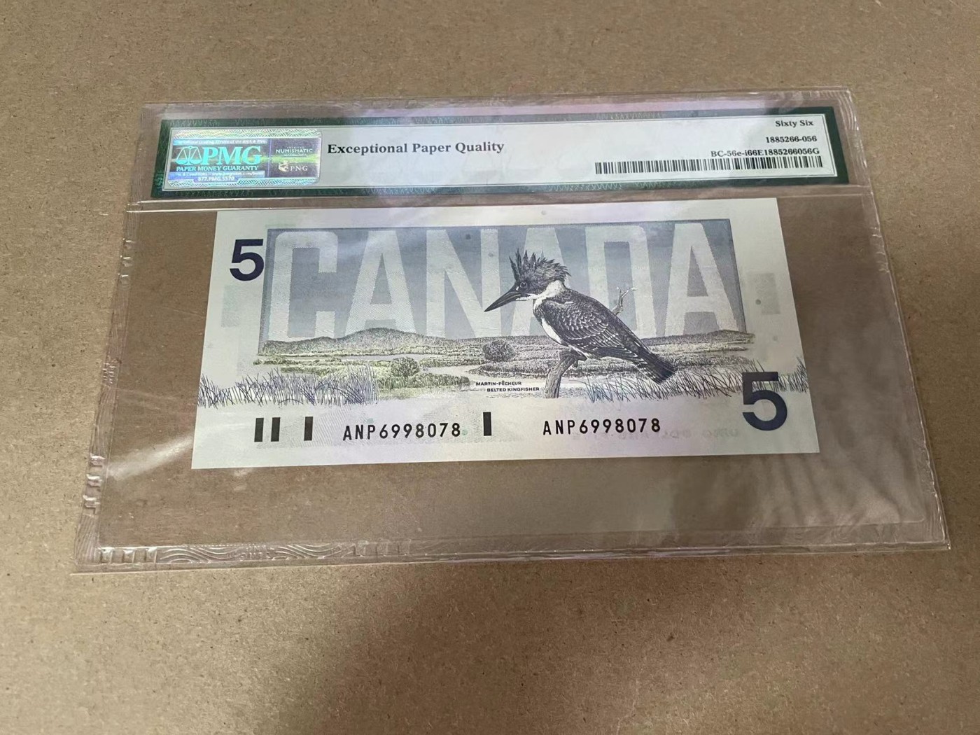 【Blue Auction】✨世界纸币精拍第341期——周日畅拍场 加拿大 1986年5元 PMG66EPQ 
