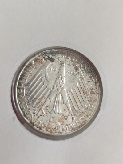 邮币封第四场 1969年德国台奥纳多5马克纪念银币邮币封