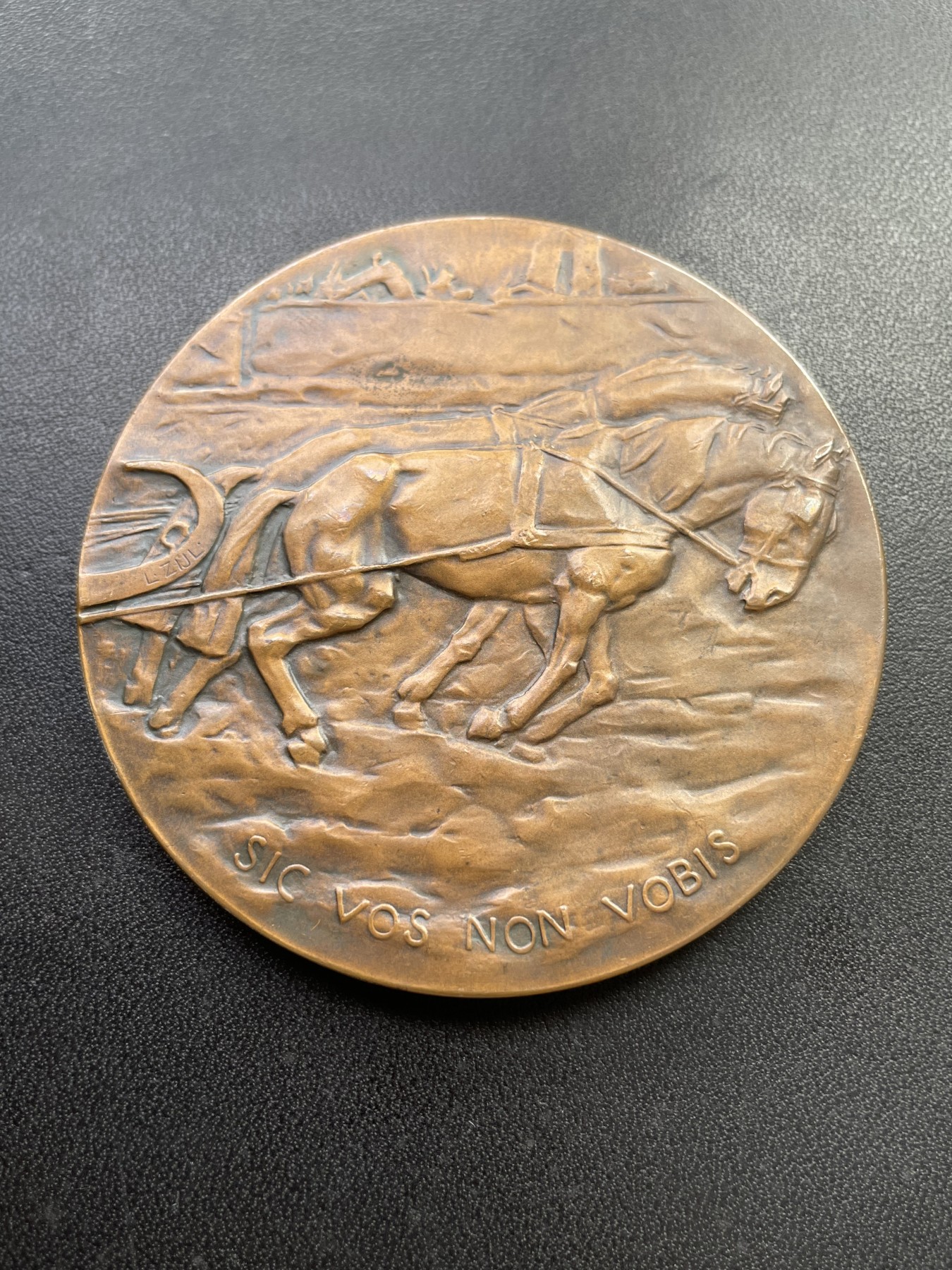 章牌专场-第26期 Lambertus Zijl～1906年农业大铜章 （SHBAMA协会08号作品）直径：66 mm