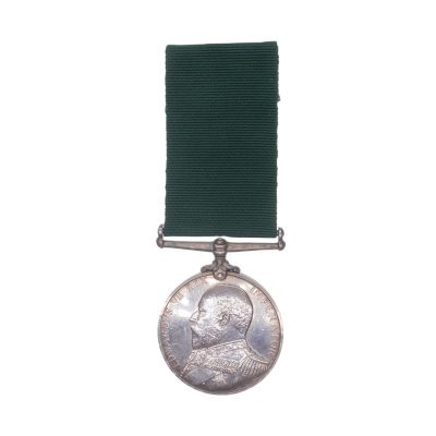 勋章奖章交易所2023.7.8群拍 - 英国海军预备役长期服役奖章，银质，爱德华七世版