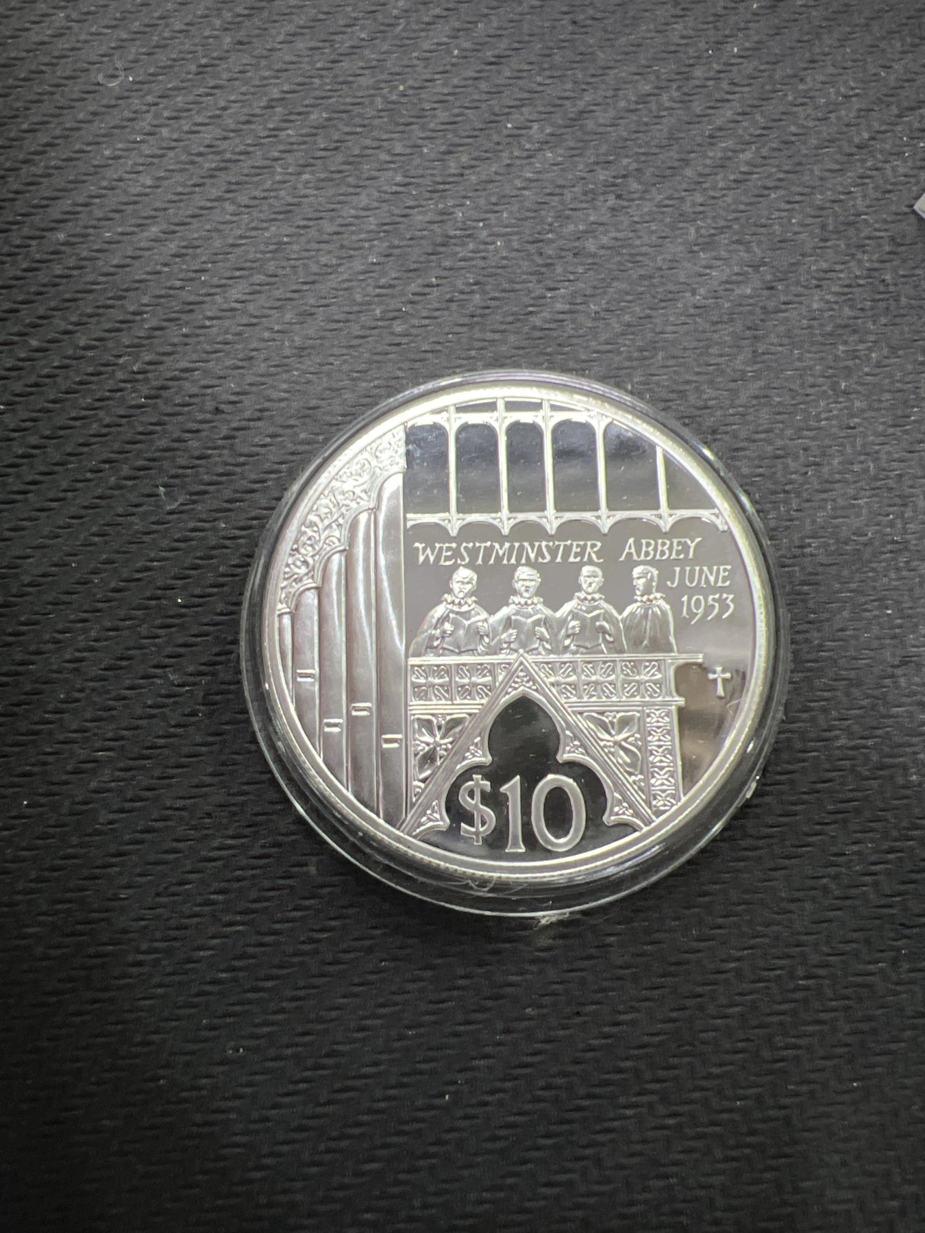 飞翔风筝第三场拍世界纸币银币硬币 斐济2002年精制鎏金银币