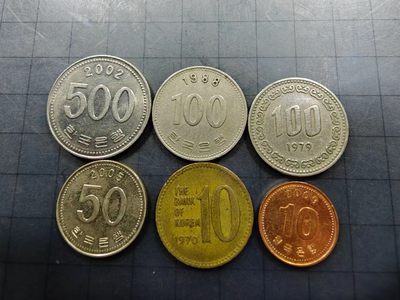 轻松集币无压力 - 韩国硬币一组