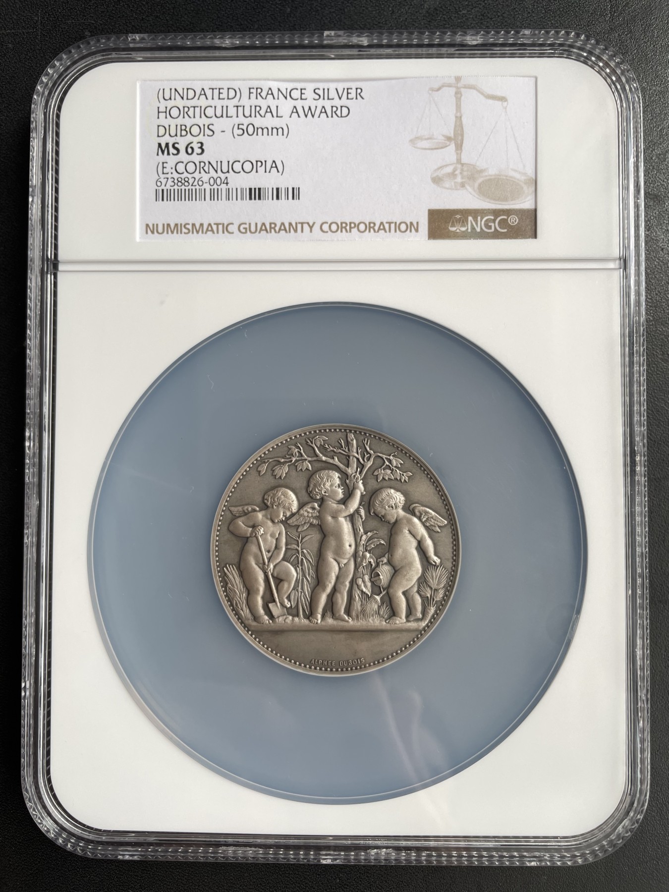 章牌专场-第26期 A.Dubois～法国园艺种植银章 直径：50mm