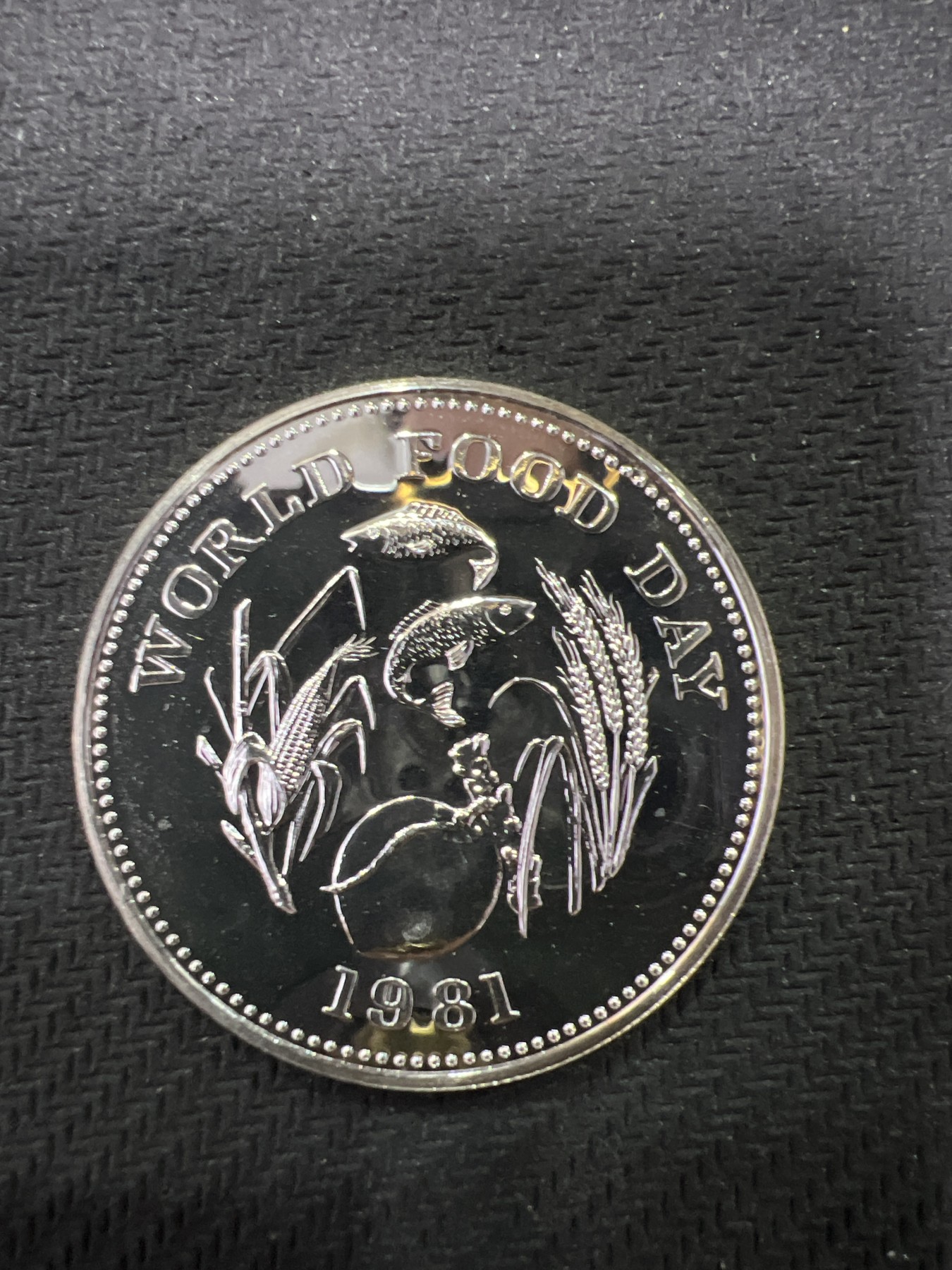 飞翔风筝第三场拍世界纸币银币硬币 菲律宾1981年FAO精制银币