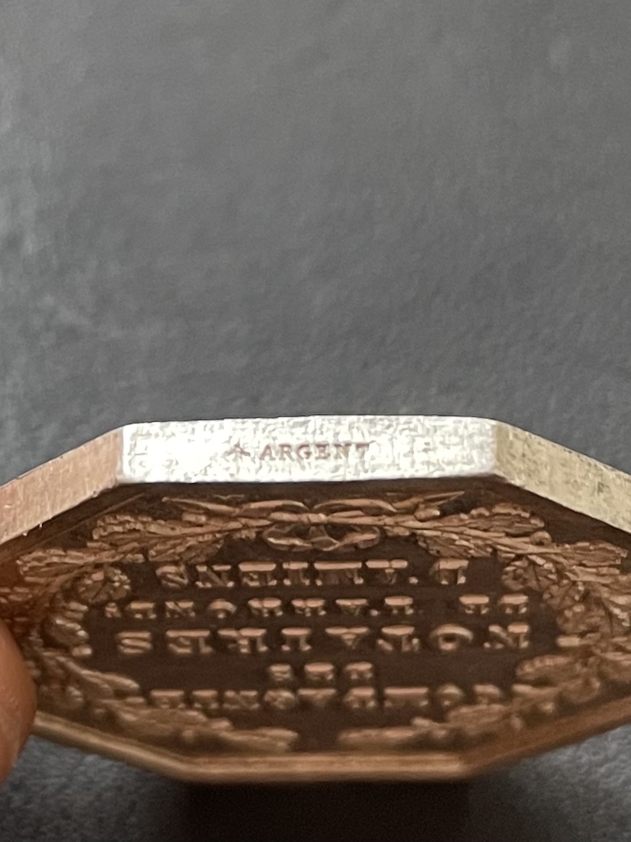 章牌专场-第26期 法国亚眠商业银章 直径：32 mm ，15.5 g