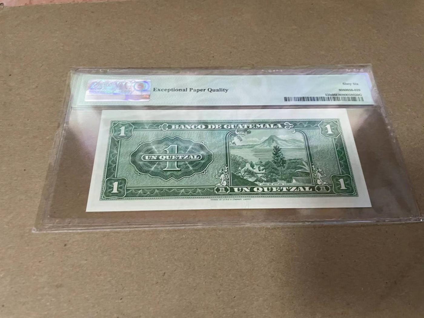 【Blue Auction】✨世界纸币精拍第342期【精】 危地马拉 1971年1Q  PMG66EPQ