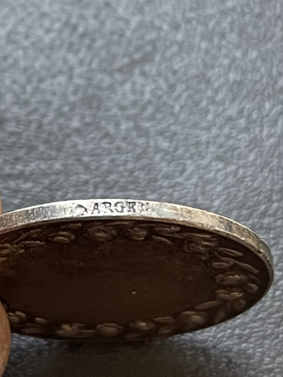 章牌专场-第26期 法国婚礼银章 直径：20 mm ，3.2 g