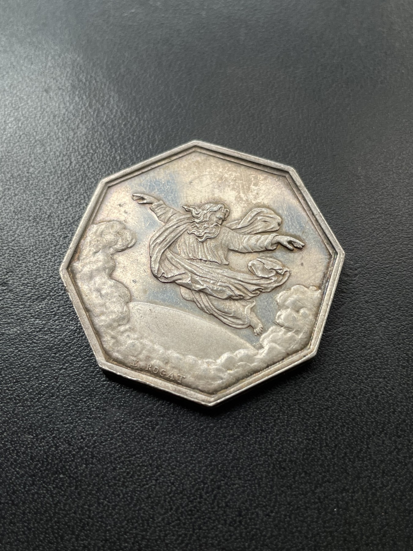 章牌专场-第26期 法国火灾保险银章 直径：36 mm ，20.5 g