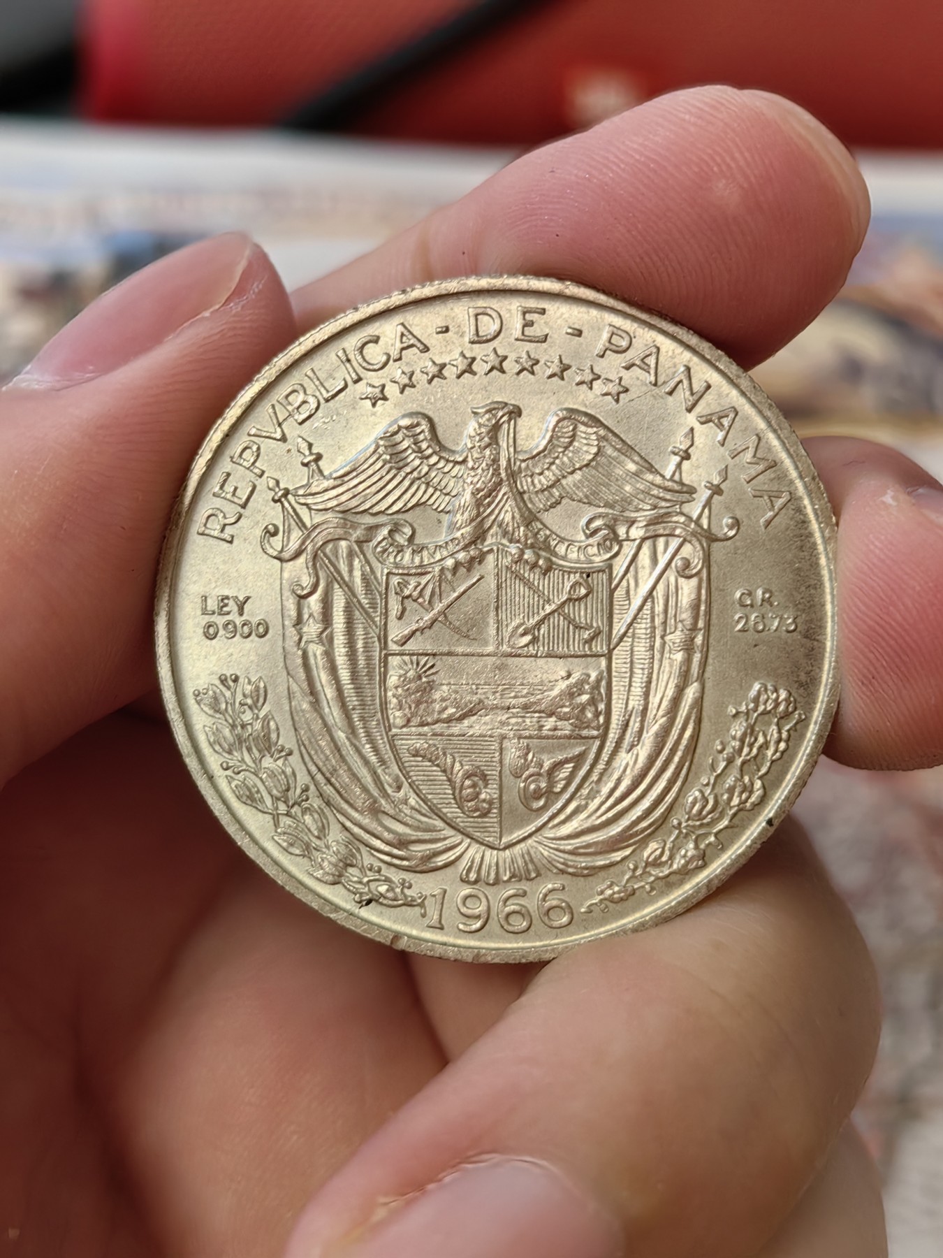 橡树集藏-006场 海纳百川 1962年 1/2巴波亚银币 1966年 1巴波亚银币 高银精品 亮度和光度极佳的裸币