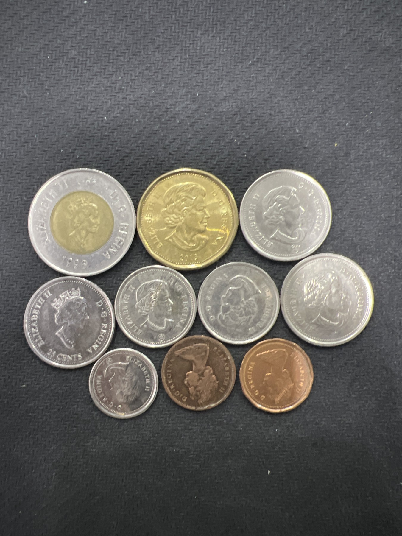 飞翔风筝第三场拍世界纸币银币硬币 加拿大套币10套硬币