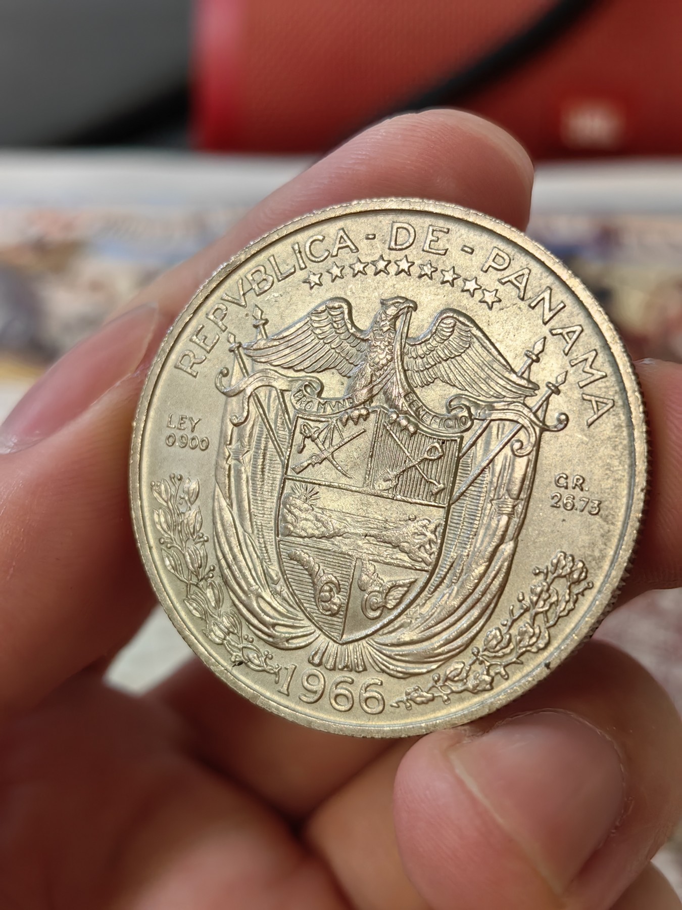 橡树集藏-006场 海纳百川 1962年 1/2巴波亚银币 1966年 1巴波亚银币 高银精品 亮度和光度极佳的裸币