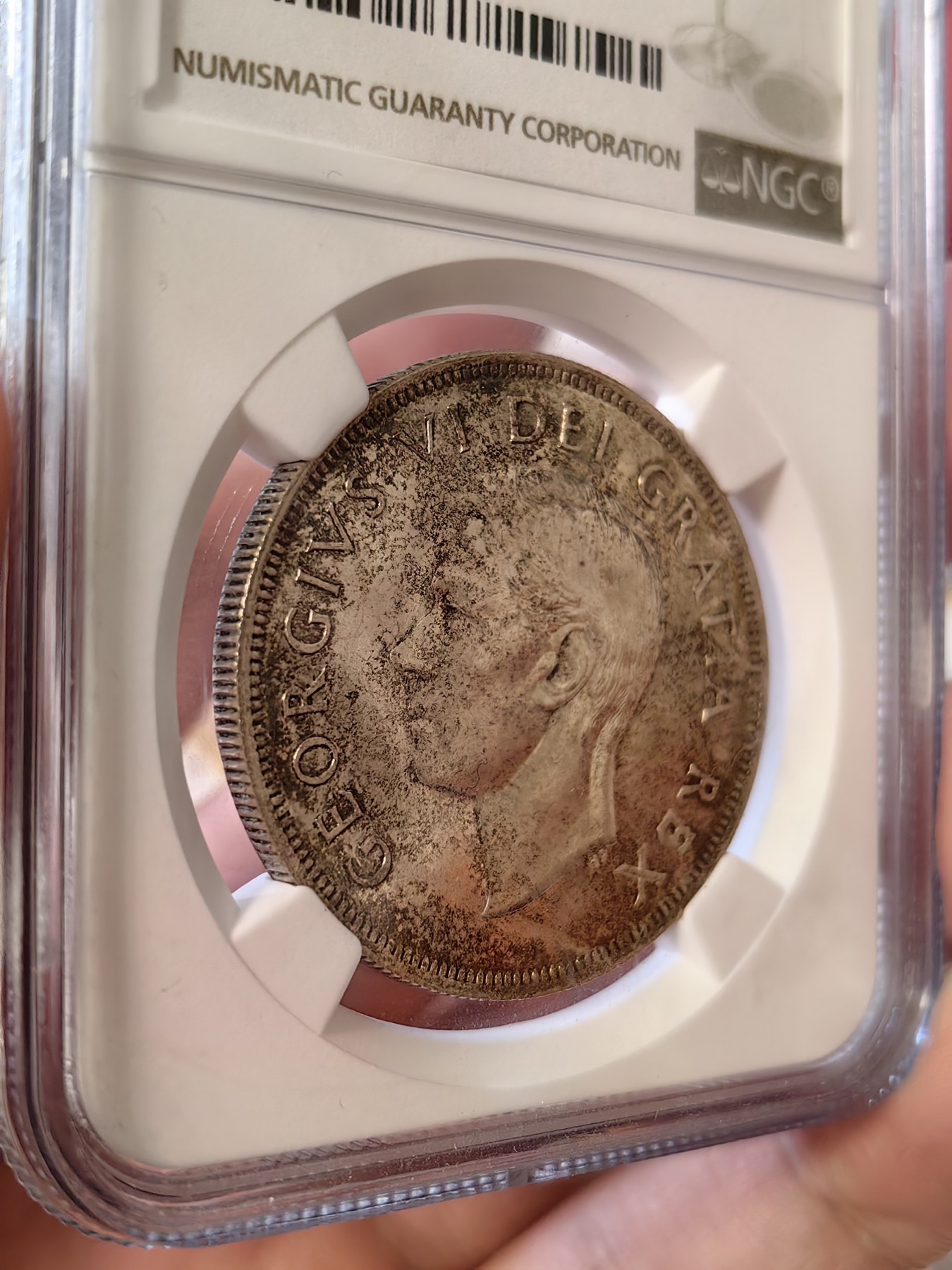 橡树集藏-006场 海纳百川 ngc-ms62 1949年加拿大乔治六世银币 马太号帆船纪念币 双面包浆