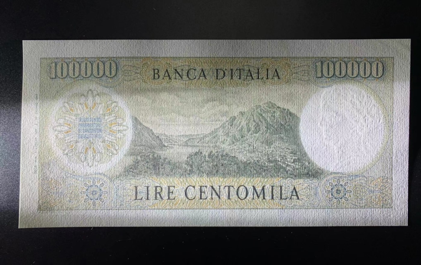 【Blue Auction】✨世界纸币精拍第342期【精】 【a版较少见】意大利 1967年100000里拉 经典曼左尼 极致雕刻 全新UNC