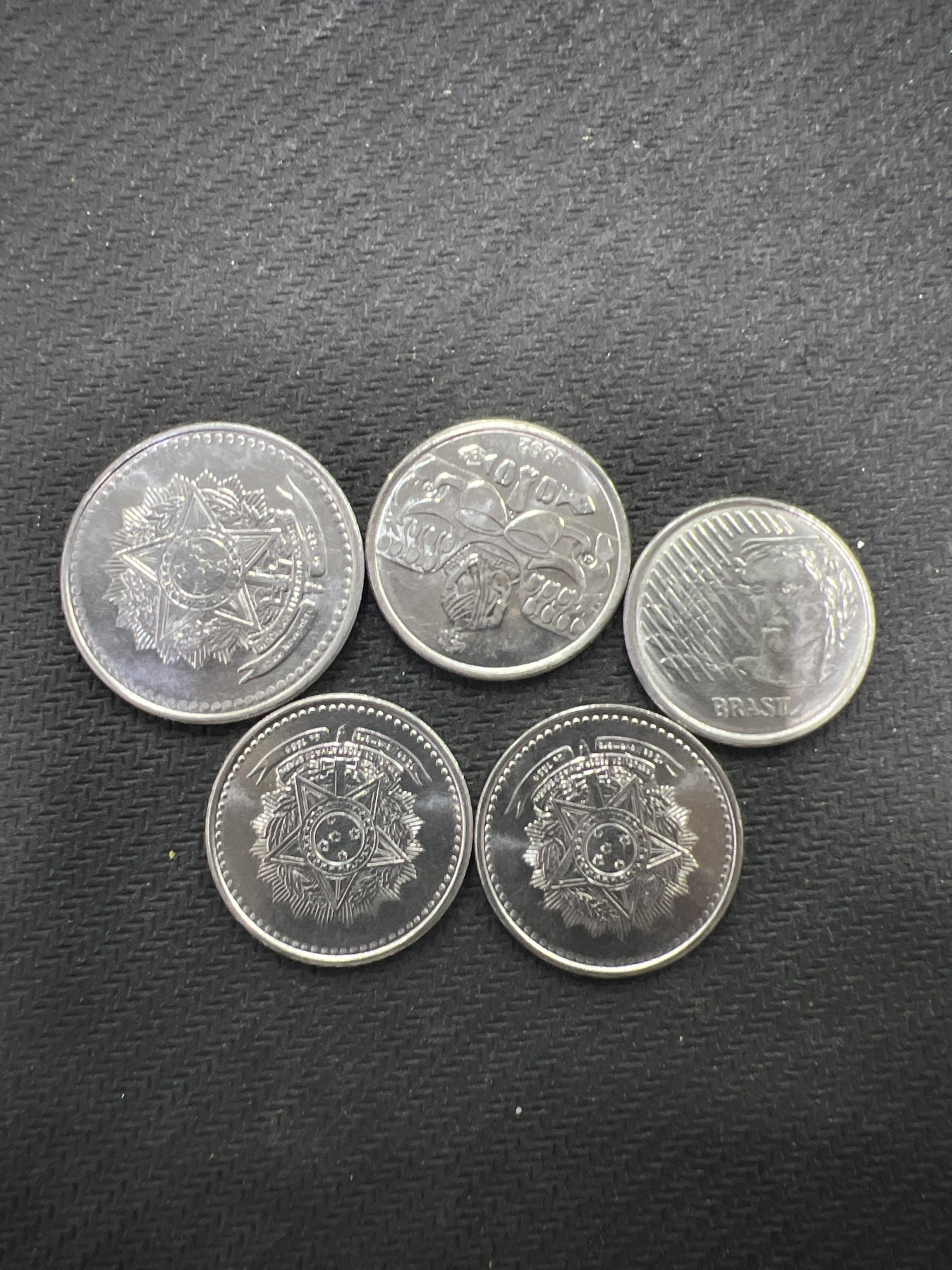 飞翔风筝第三场拍世界纸币银币硬币 巴西硬币5枚