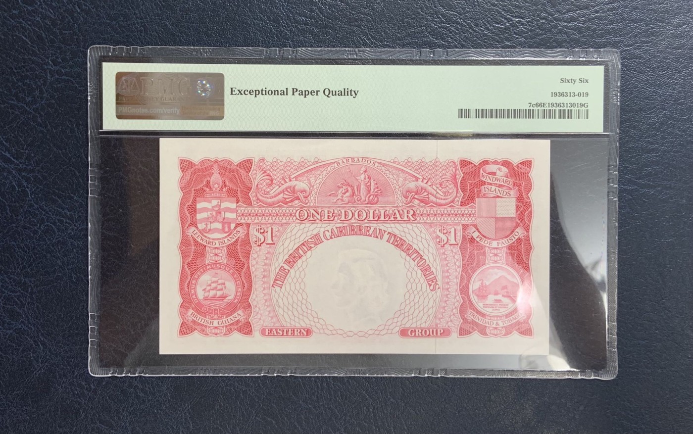 收藏联盟Quantum Auction 第272期拍卖 世界人口日专场 东加勒比1958-64年1元 PMG66 大冠女王 BWC精品