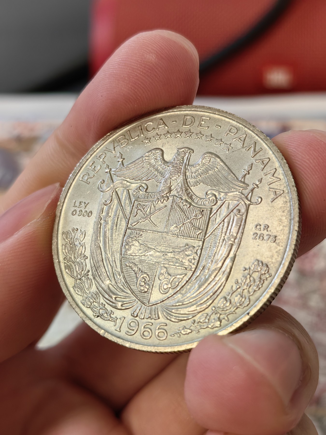 橡树集藏-006场 海纳百川 1962年 1/2巴波亚银币 1966年 1巴波亚银币 高银精品 亮度和光度极佳的裸币