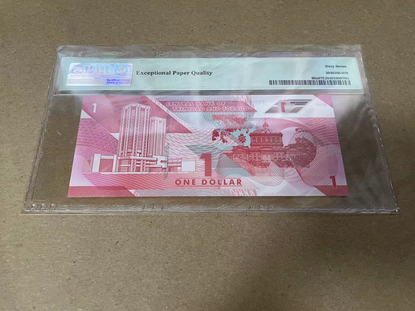【Blue Auction】✨世界纸币精拍第342期【精】 【AA】特立尼达和多巴哥 2020年1元 PMG67EPQ 