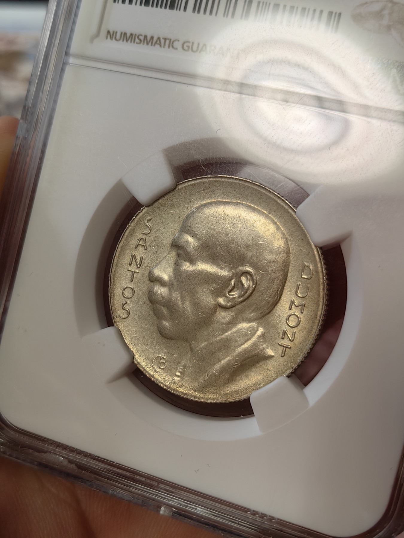 橡树集藏-006场 海纳百川 ngc-MS63 1936年巴西5000瑞尔银币 背面精致漂亮的小银币